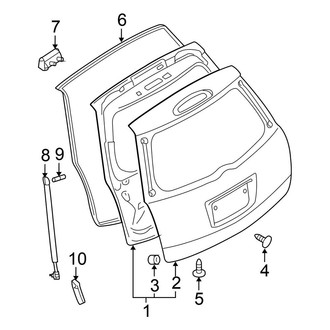 Nissan OE - Lift Gate - Gate & Hardware
