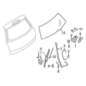 Nissan OE - Lift Gate - Glass & Hardware