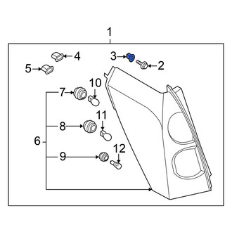 Nissan OE - Trunk Floor Storage Box Grommet