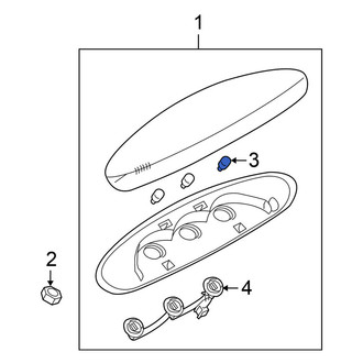 Nissan OE - Center High Mount Stop Light Bulb