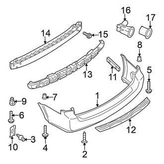 Nissan OE - Rear Bumper - Bumper & Components
