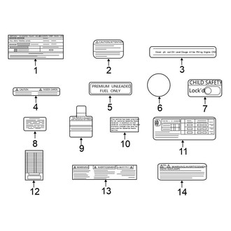 Nissan OE - Information Labels - Labels
