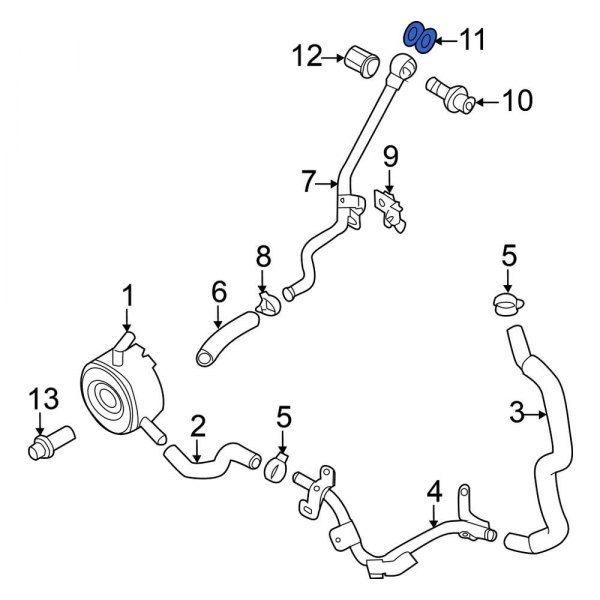 Engine Oil Cooler Line Gasket