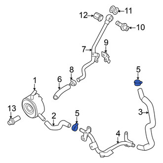 Nissan OE - Lower Engine Coolant Bypass Pipe Clamp