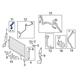 Nissan OE - A/C Refrigerant Suction Hose