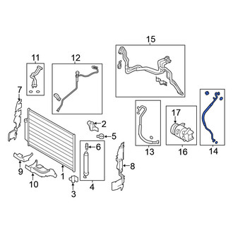 Nissan OE - A/C Refrigerant Suction Hose