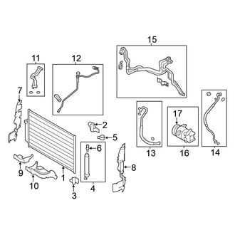 Nissan OE - Air Conditioner & Heater - Condenser, Compressor & Lines