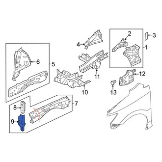 Nissan OE - Front Left Frame Rail End