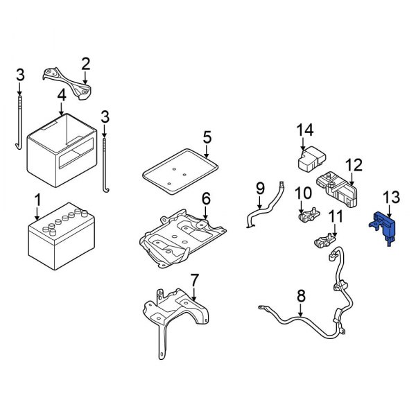 Nissan OE 294G01HH0A Battery Current Sensor