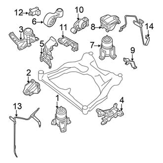 Nissan OE - Engine / Transaxle - Engine & Transmission Mounting