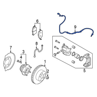 Nissan OE - Front ABS Wheel Speed Sensor