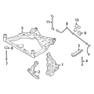 Nissan OE - Front Suspension - Stabilizer Bar & Components (LE)