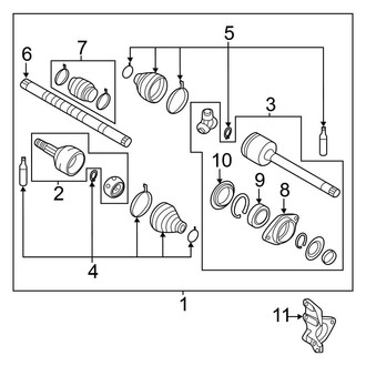 Nissan OE - Front Suspension - Drive Axles