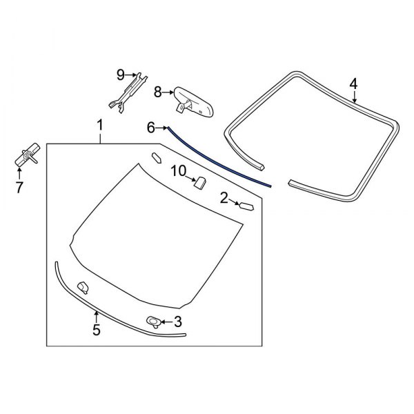 Windshield Molding