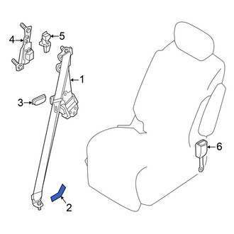 Nissan OE - Center Seat Belt Anchor Plate Cover