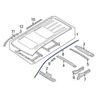 Nissan OE - Left Roof Drip Molding