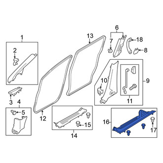 Nissan OE - Front Left Door Sill Plate