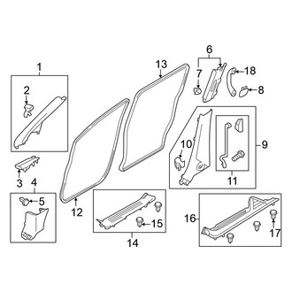 Nissan OE - Pillars, Rocker & Floor - Interior Trim