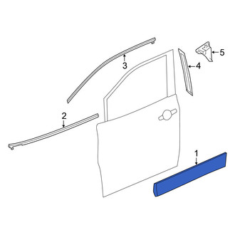 Nissan OE - Front Left Door Molding