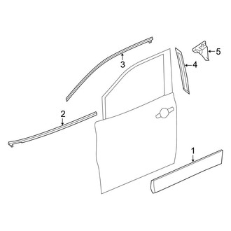 Nissan OE - Front Door - Exterior Trim