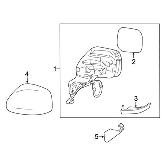 Nissan OE - Front Door - Outside Mirrors (W/O Turn Signal Lamp)