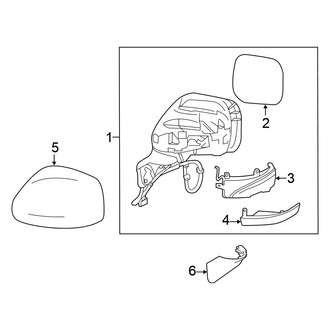 Nissan OE - Front Door - Outside Mirrors (With Turn Signal Lamp)