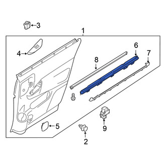 Nissan OE - Right Door Glass Sunshade