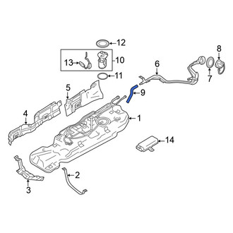 Nissan OE - Fuel Filler Hose