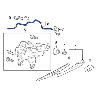 Nissan OE - Rear Liftgate Washer Hose