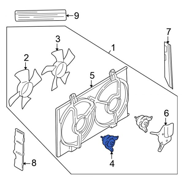 Engine Cooling Fan Motor