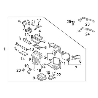Nissan OE - Air Conditioner & Heater - Heater Components (GXE / SE)