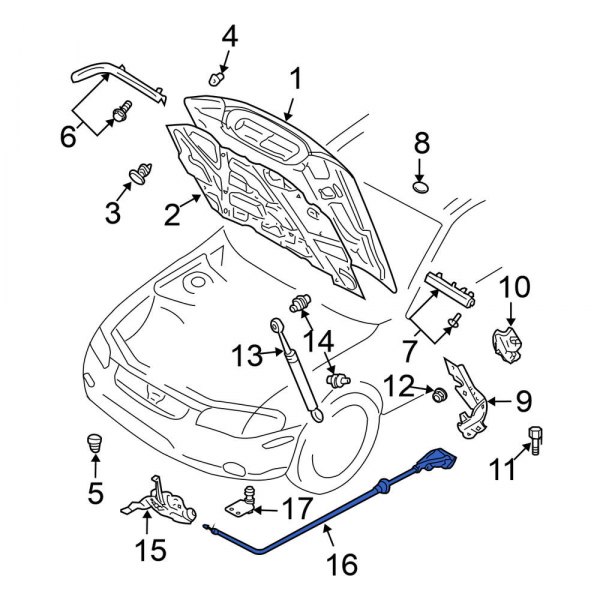 Hood Release Cable