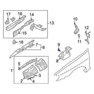 Nissan OE - Fender Liner Retainer