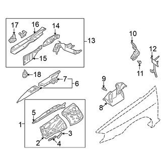 Nissan OE - Fender - Structural Components & Rails