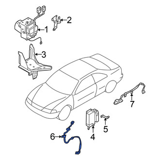 Nissan OE - Rear Left ABS Wheel Speed Sensor