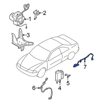 Nissan OE - Rear Left ABS Wheel Speed Sensor