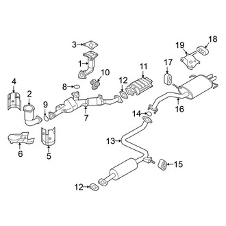 Nissan OE - Exhaust System - Exhaust Components