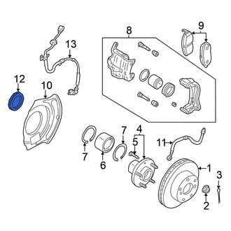 Nissan OE - Rear Left ABS Wheel Speed Sensor Tone Ring