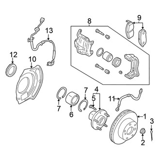 Nissan OE - Front Suspension - Brake Components