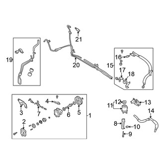 Nissan OE - Steering Gear & Linkage - Pump & Hoses