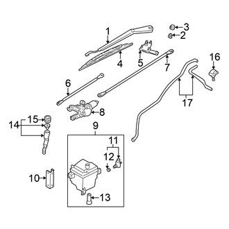 Nissan OE - Windshield - Wiper & Washer Components
