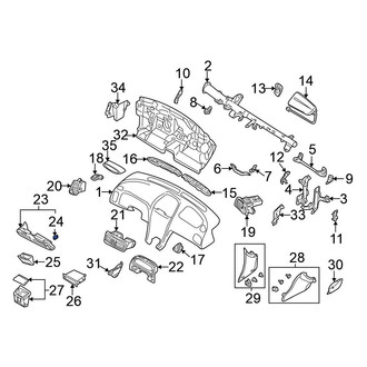 Nissan OE - Lower Instrument Panel Cover Clip