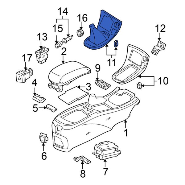 Automatic Transmission Shift Cover Plate