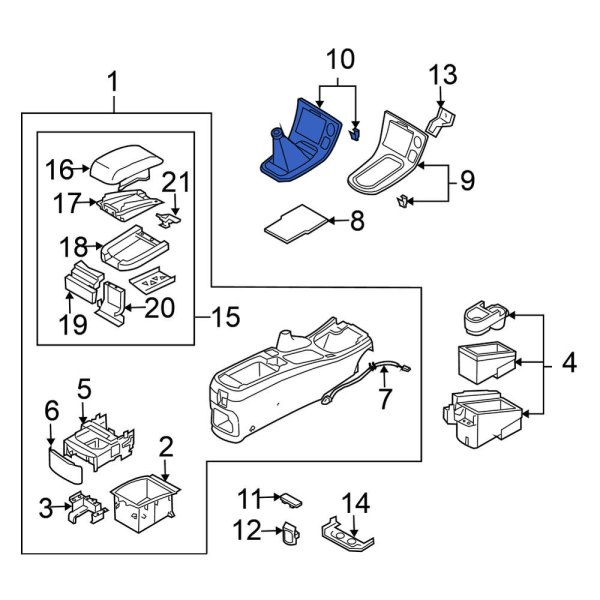 Automatic Transmission Shift Cover Plate