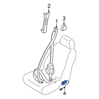 Nissan OE - Front Seat Belt Receptacle
