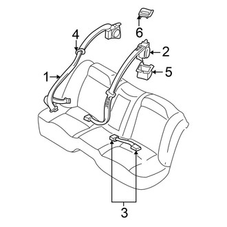 Nissan OE - Restraint Systems - Rear Seat Belts