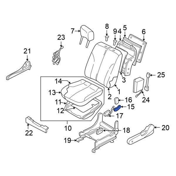 Seat Adjustment Knob