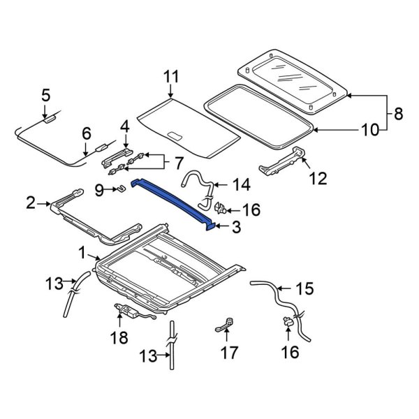 Sunroof Drip Rail