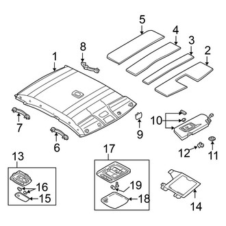 Nissan OE - Roof - Interior Trim (W/O Sunroof)