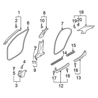 Nissan OE - Pillars, Rocker & Floor - Interior Trim
